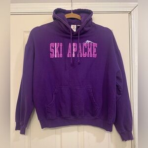 Ruidoso New Mexico Ski Apache Purple Pink 2x Pullover Hoodie.       2506